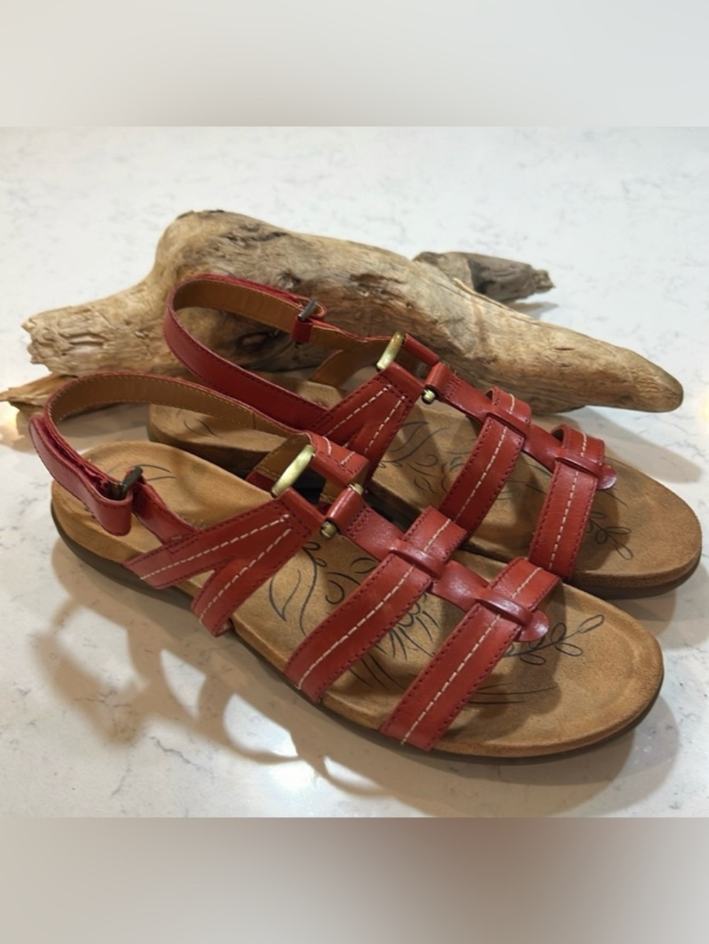 Naturalizer Leather Women's "EVERY" Strappy Slingback Gladiator Sandal Size 8.5